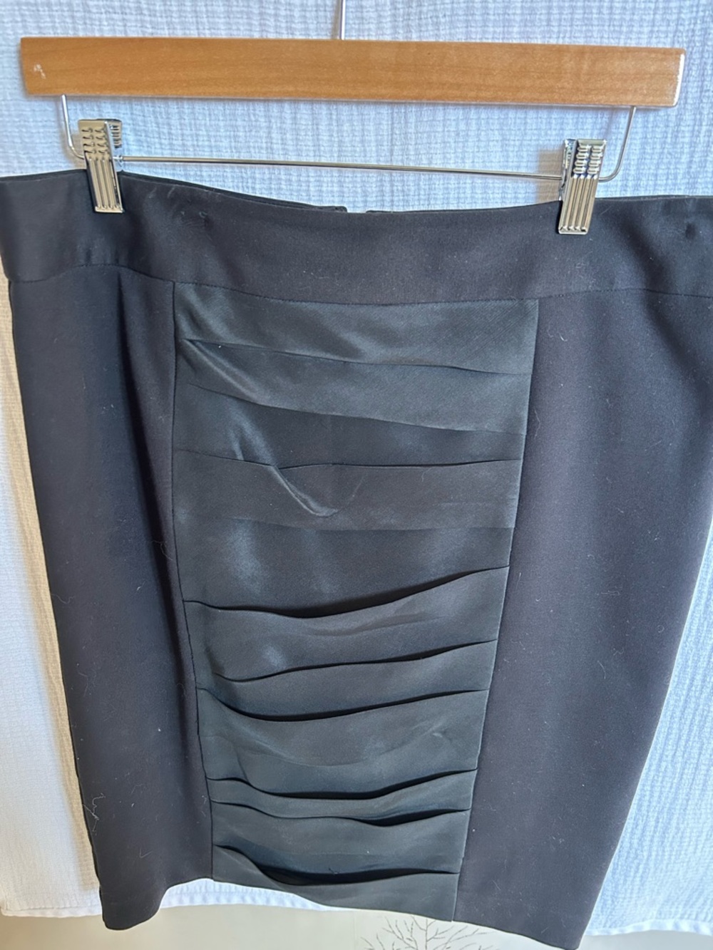 Ted Baker Black Pleated-Front Pencil Skirt